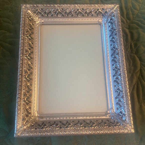 Vintage Silver Metal Filigree Picture Frame 4.5”x6.5” - Picture 5 of 8